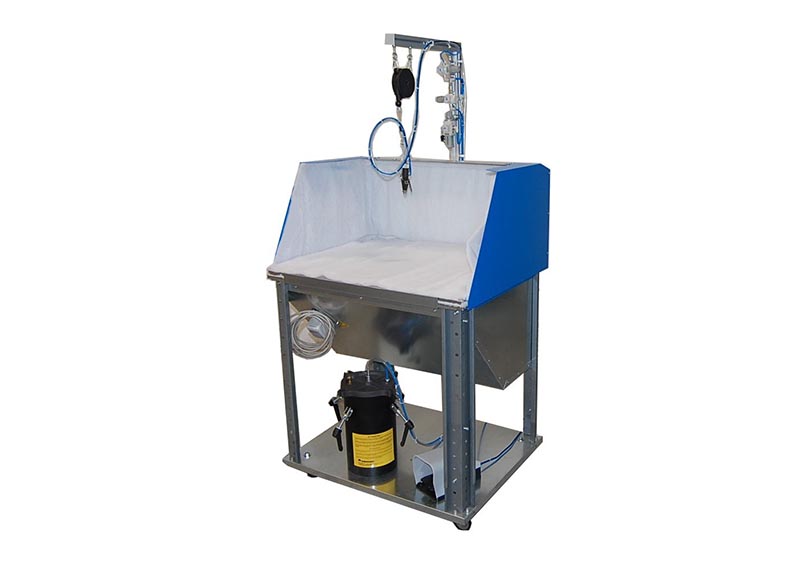 I788 - Vacuum bench B7 spraying system S8 and tank CO assembled and installed I788 - Vacuum bench B7 spraying system S8 and tank CO assembled and installed